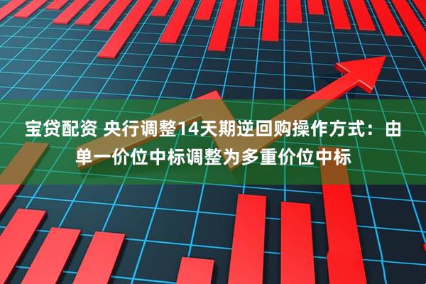 宝贷配资 央行调整14天期逆回购操作方式：由单一价位中标调整为多重价位中标