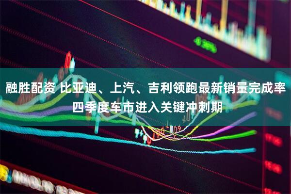 融胜配资 比亚迪、上汽、吉利领跑最新销量完成率 四季度车市进入关键冲刺期